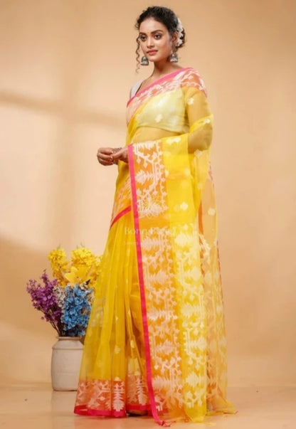 Muslin jamdani saree