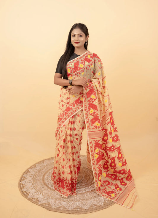 Dhakai Jamdani Sarees for Women Traditional Cotton Sarees for Women